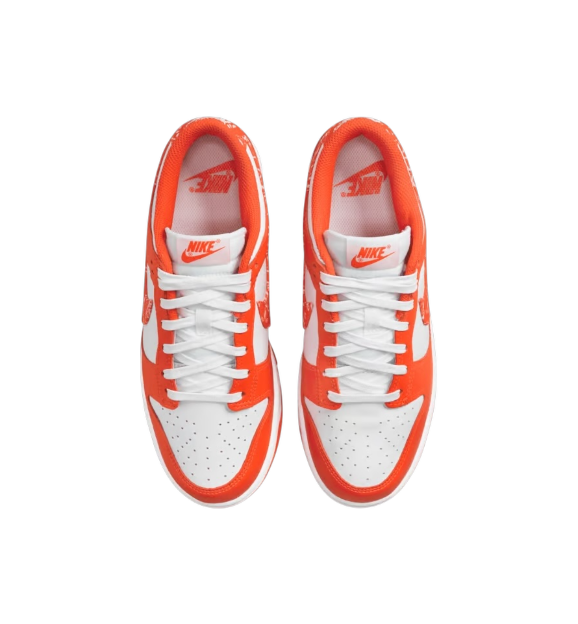 Nike Dunk Low Essential Paisley Pack Orange top view at Stashed UAE