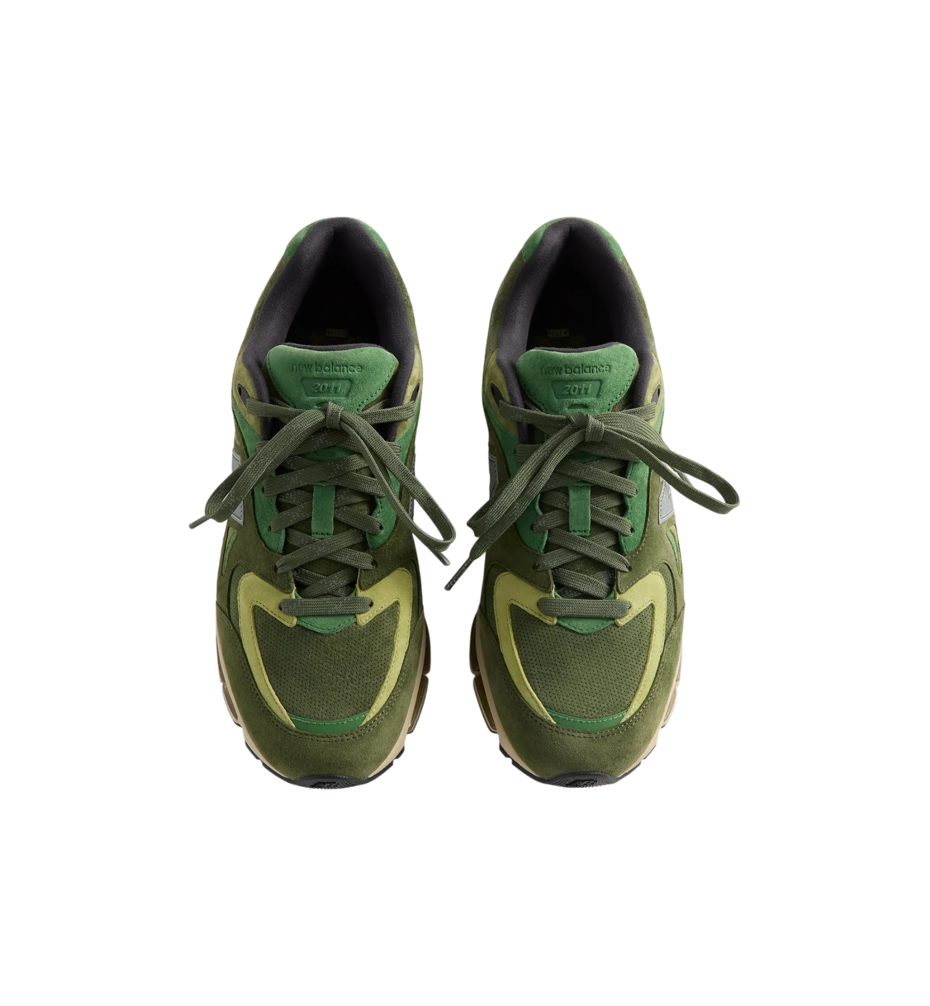 New Balance 2011 Kith Leaf Green top view at Stashed UAE