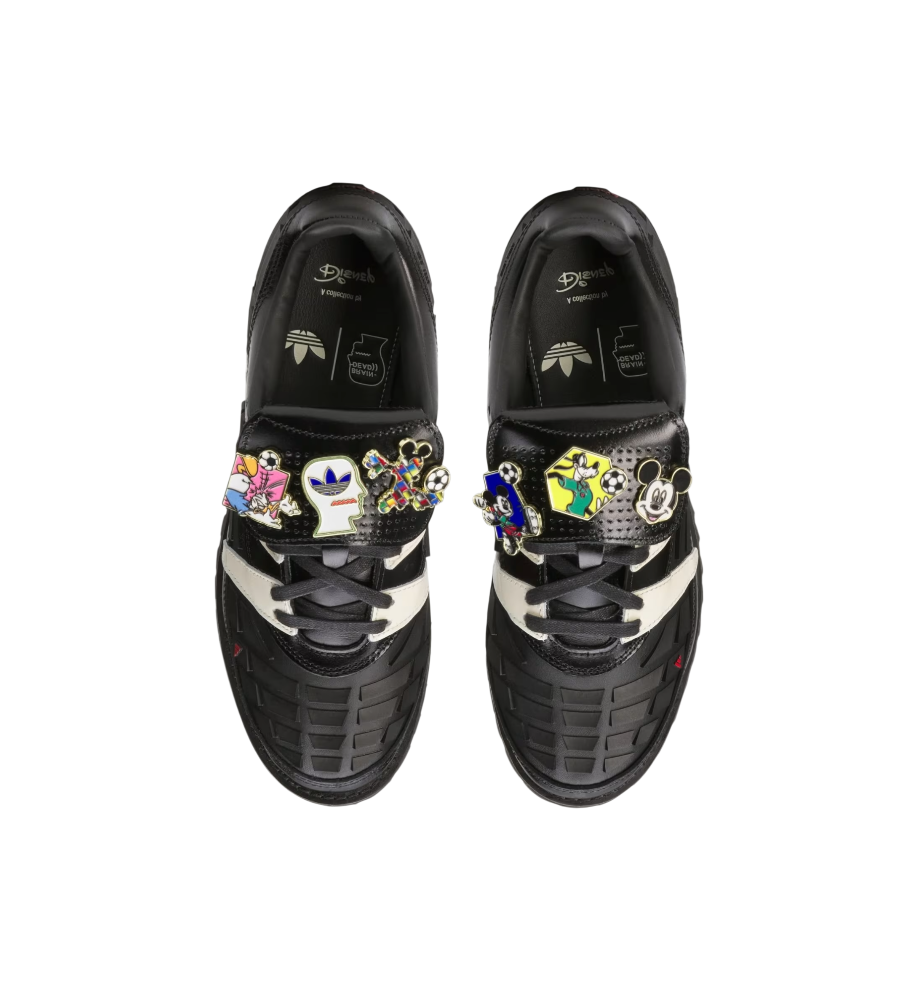 Adidas Predator 94 Brain Dead x Disney Black White top view at Stashed UAE