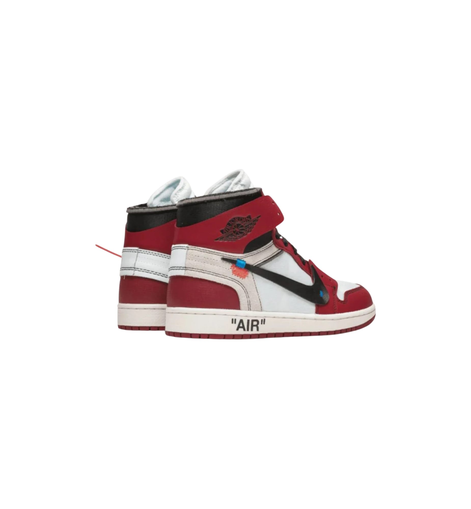 Air Jordan 1 Retro High Off-White Chicago heel view at Stashed UAE