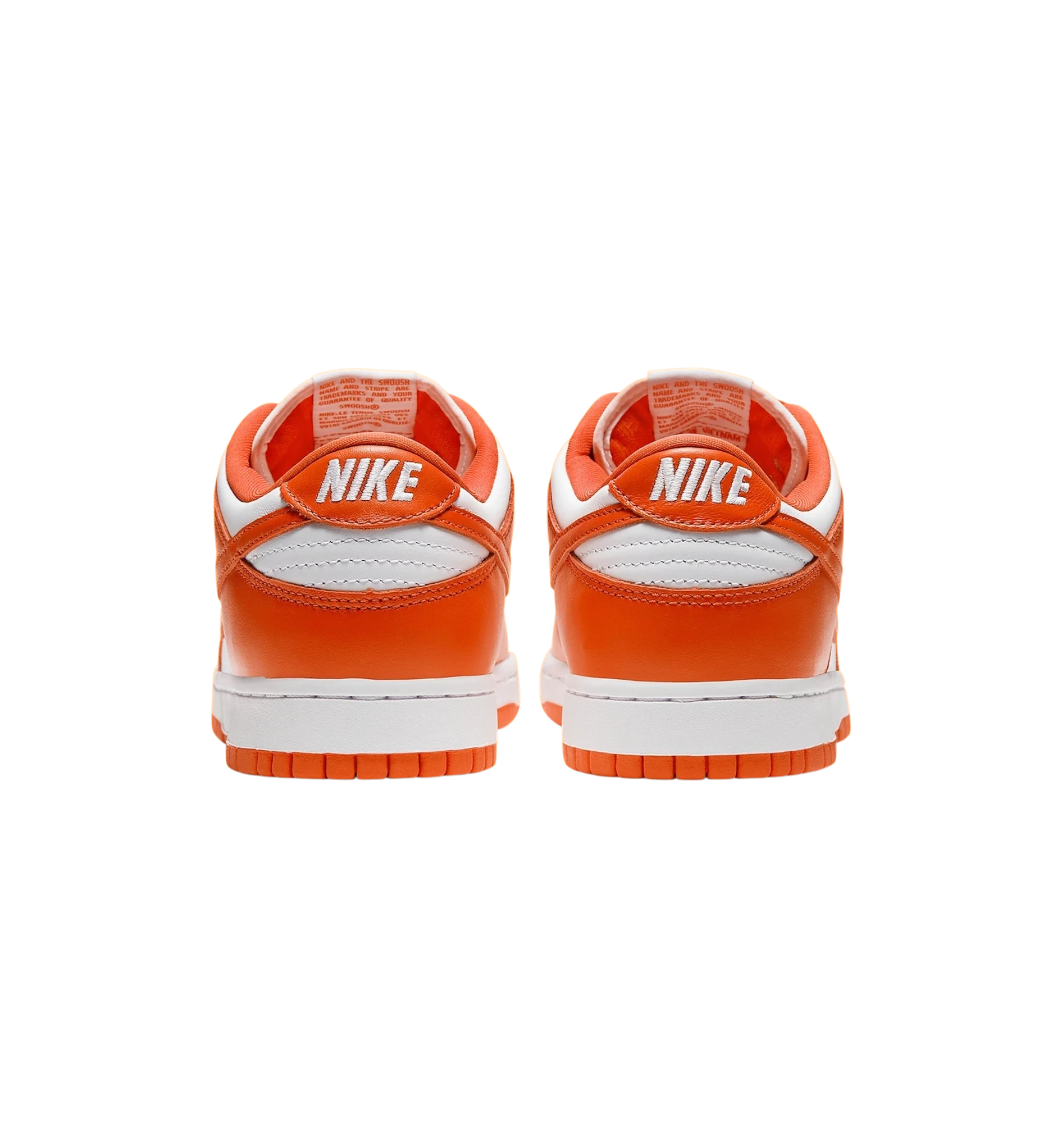 Nike Dunk Low SP Syracuse heel view at Stashed UAE