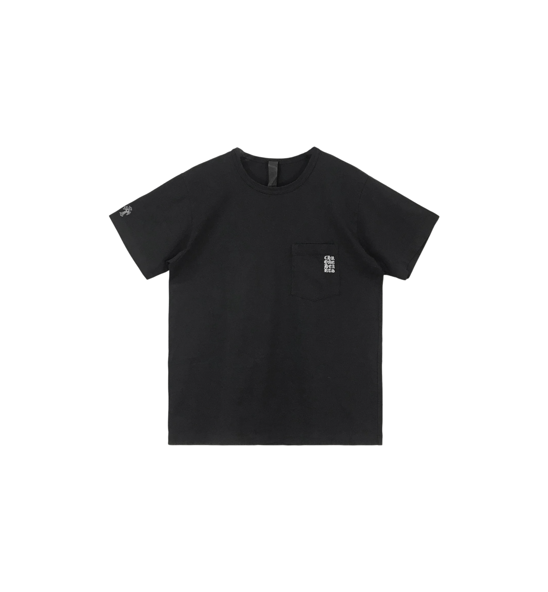 Chrome Hearts GRP Y NOT Embroidered Pocket Tee Black at Stashed UAE