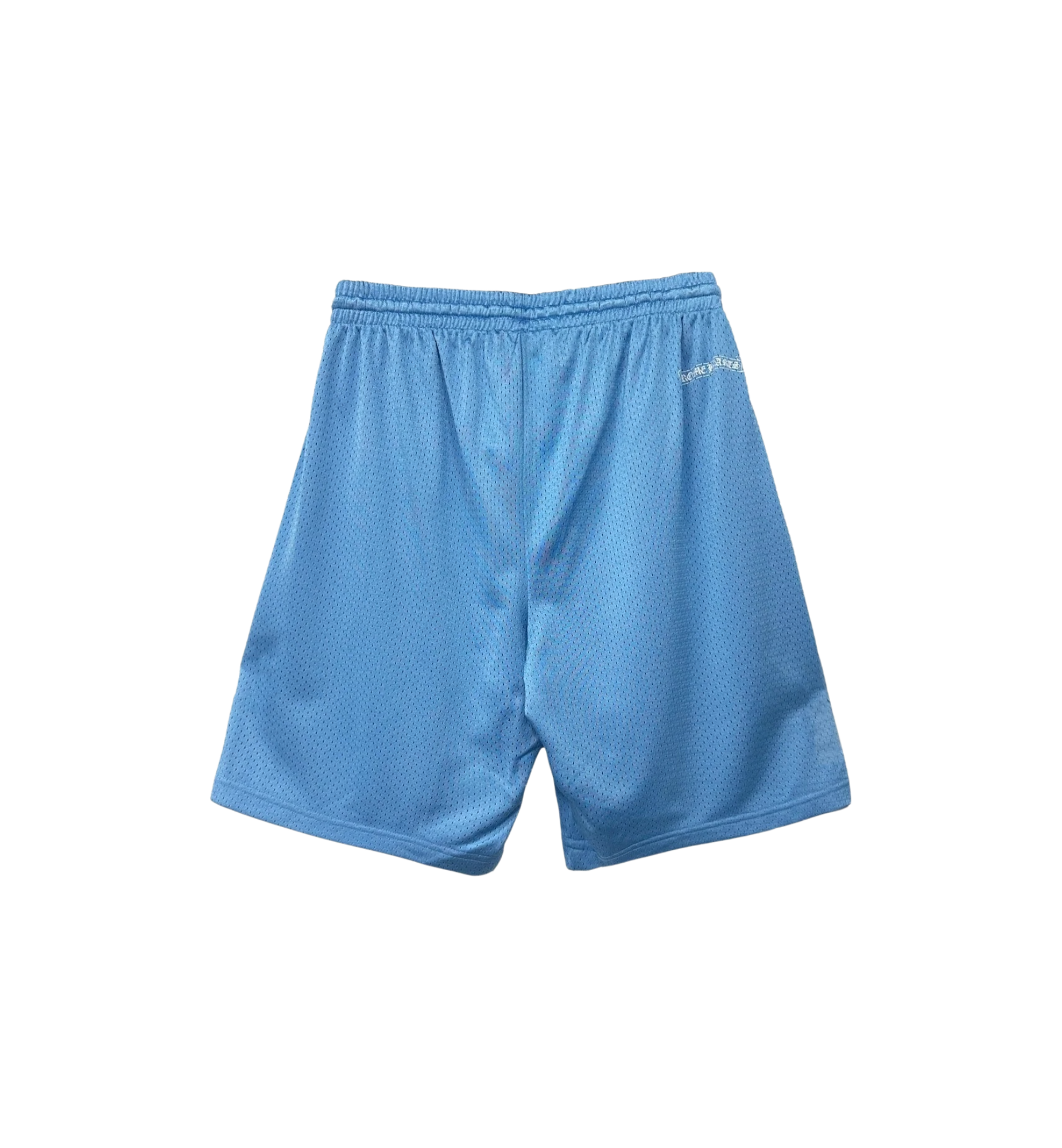 Chrome Hearts Sports Mesh Varsity Shorts Blue back view at Stashed UAE
