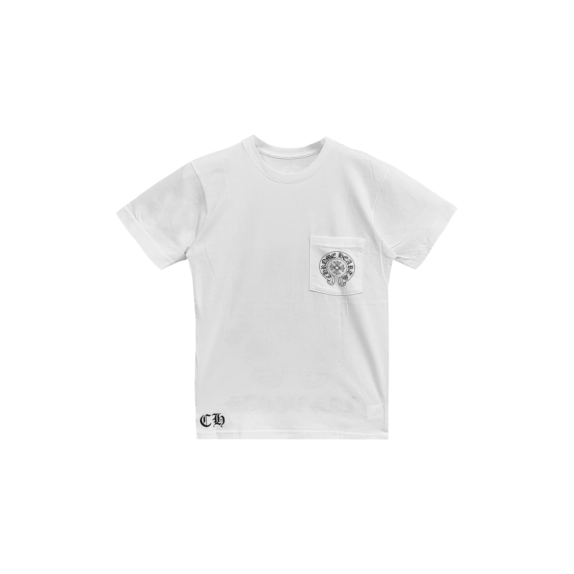 Chrome Hearts Las Vegas Horseshoe Logo T-Shirt White front view at Stashed UAE