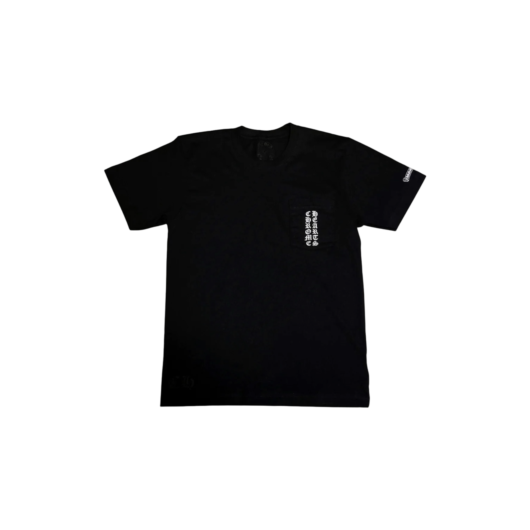 Chrome Hearts Osaka Exclusive Scroll Label Tee Black front view at Stashed UAE