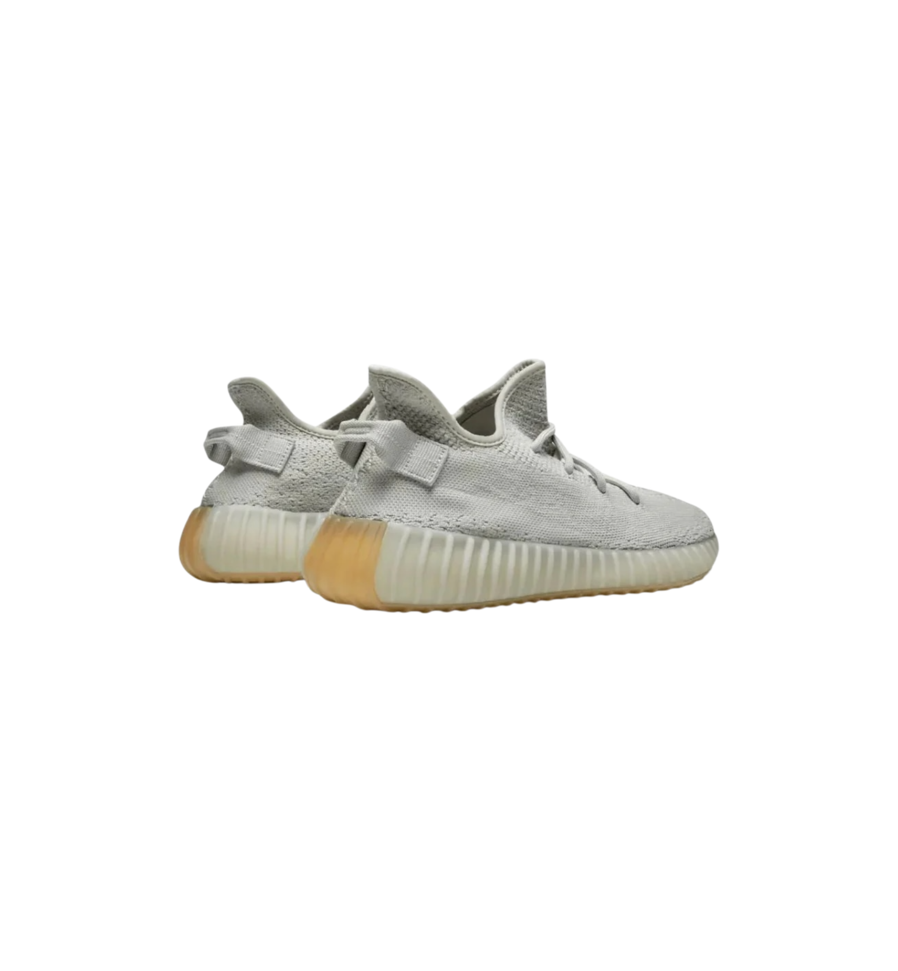 Adidas Yeezy Boost 350 V2 Sesame heel view at Stashed UAE