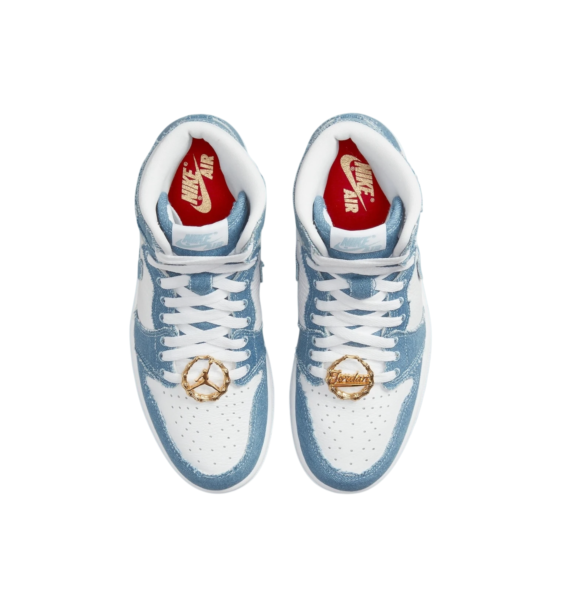 Air Jordan 1 Retro High OG Denim top view at Stashed UAE