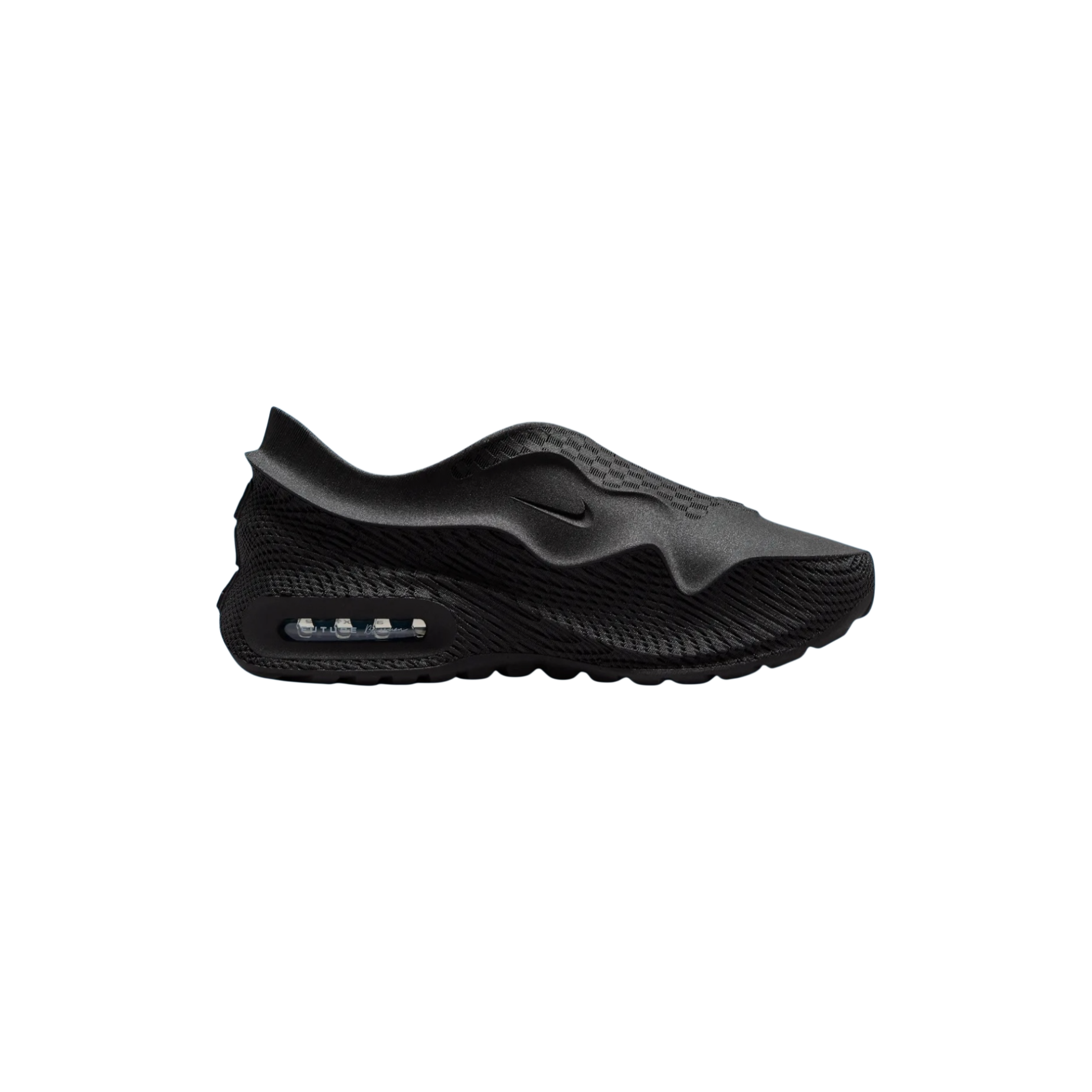 Nike Air Max 1000.2 Black Glacier Blue side view at Stashed UAE