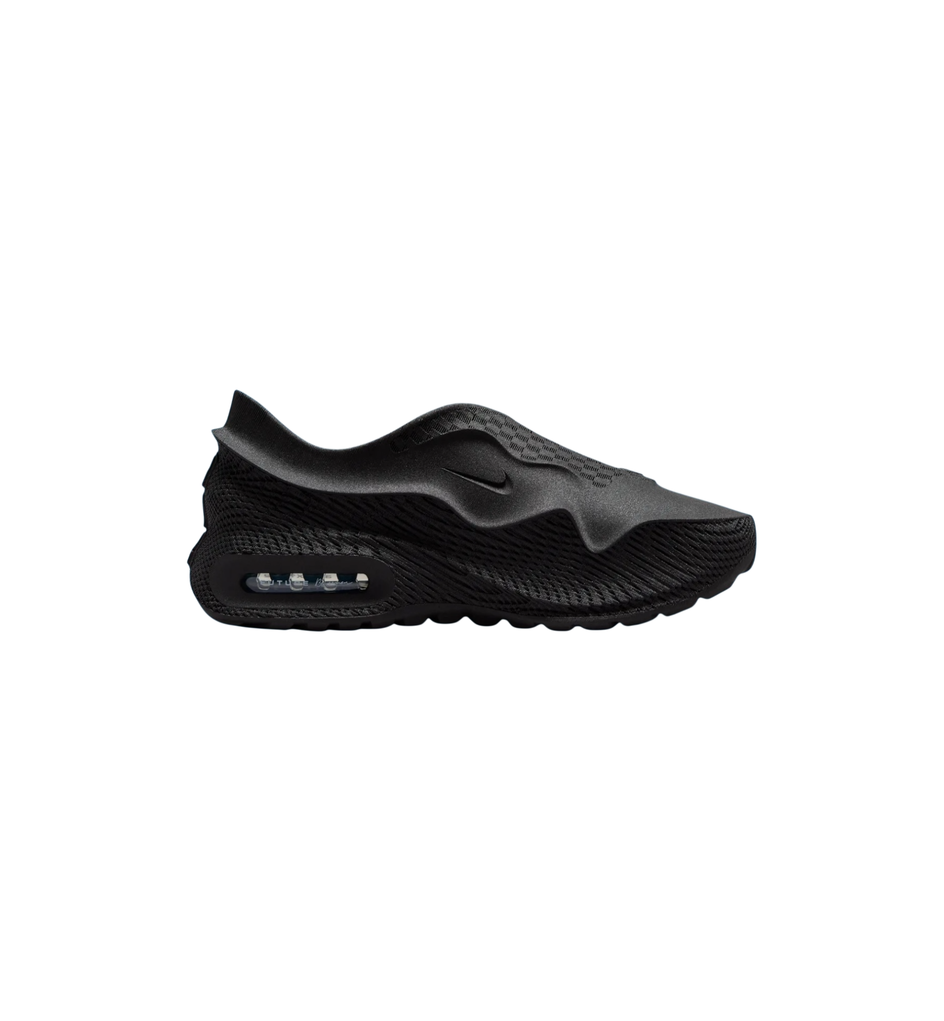 Nike Air Max 1000.2 Black Glacier Blue side view at Stashed UAE