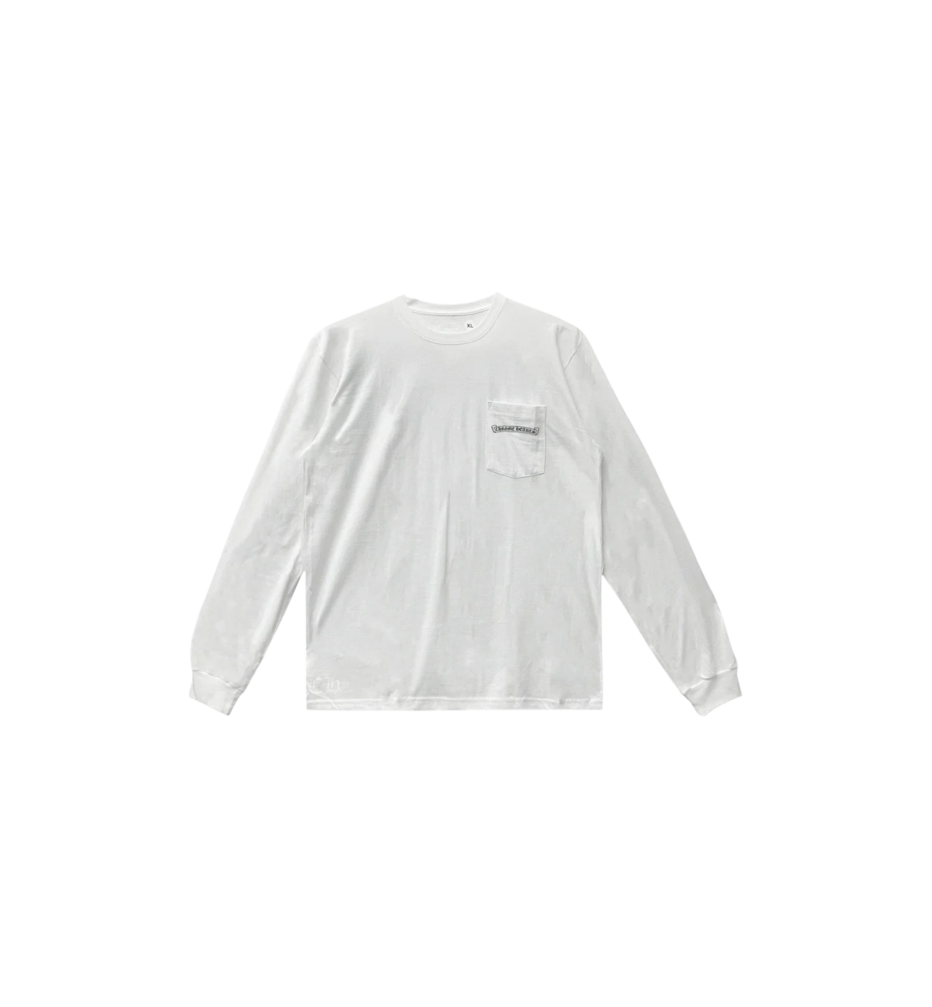Chrome Hearts USA Script L/S Tee White front view at Stashed UAE