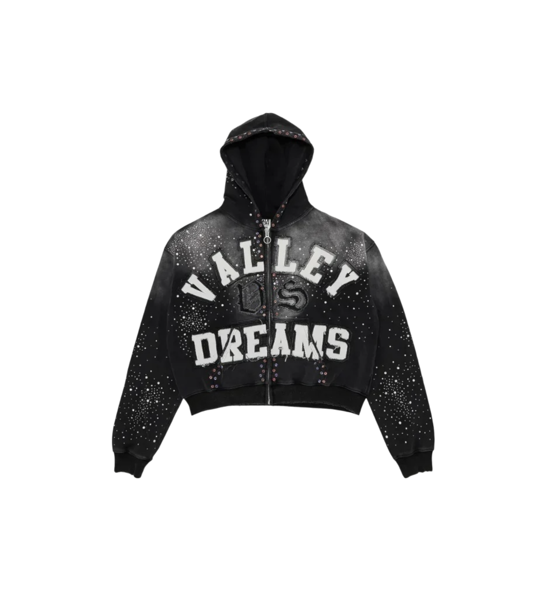 Vale Forever Classico Zip Up Hoodie Black at Stashed UAE