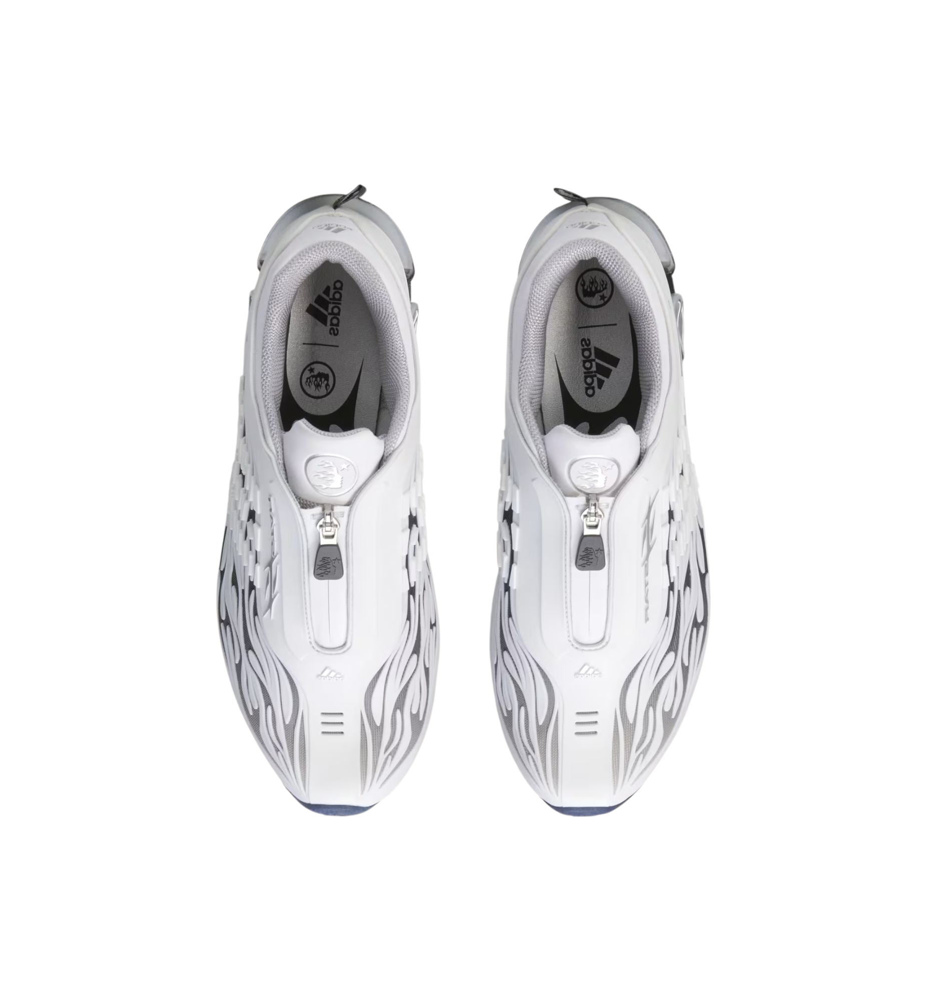 Adidas Megaride S2 Hellstar White Black top view at Stashed UAE