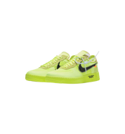 Nike Air Force 1 Low Off-White Volt pair at Stashed UAE