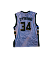 Adidas Giannis Antetokounmpo Milwaukee Bucks #34 Autographed Jersey at Stashed UAE