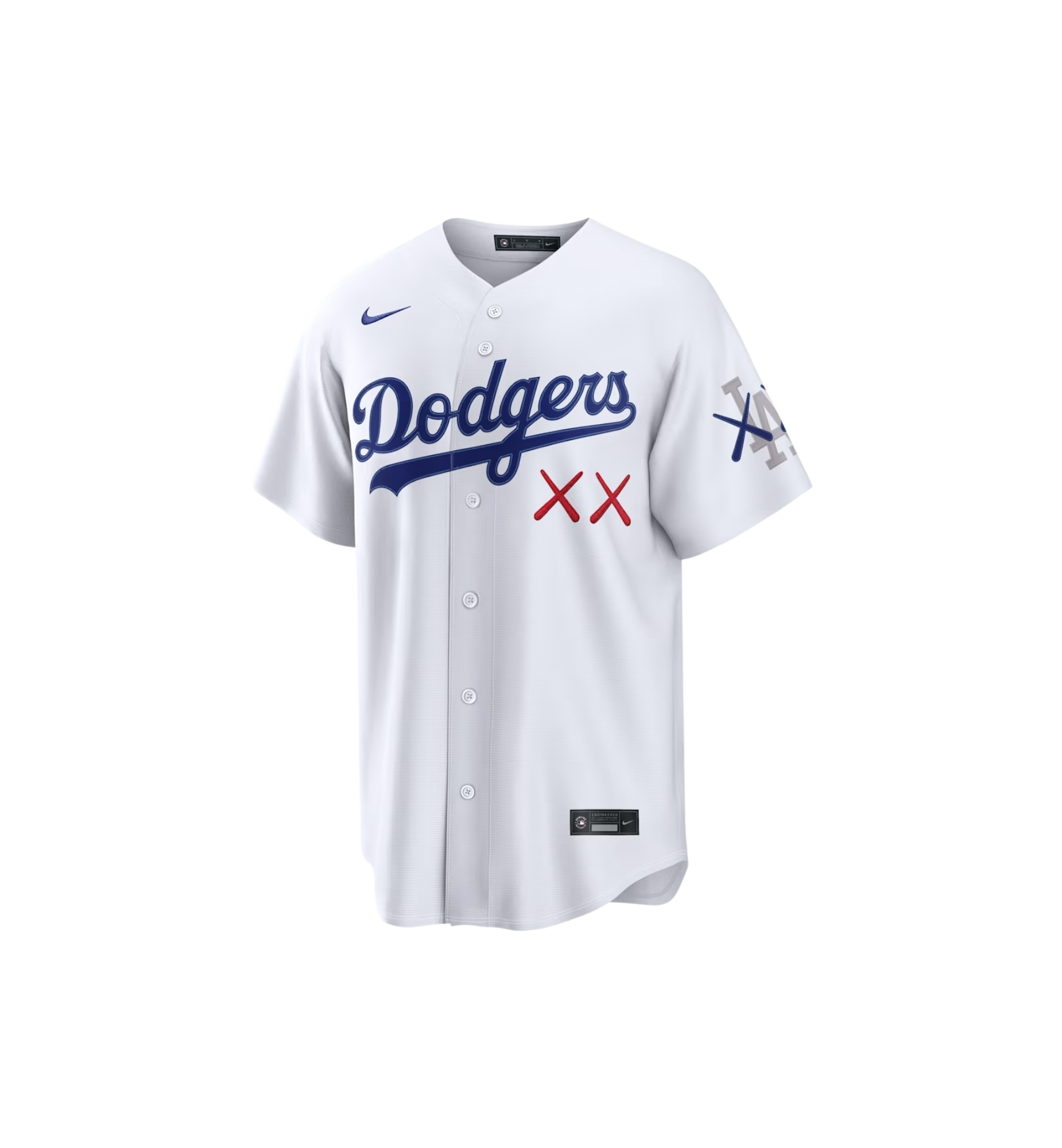 KAWS Nike MLB Stadium Los Angeles Dodgers Jersey White at Stashed UAE