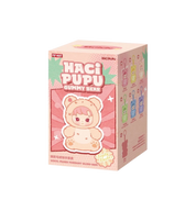 Pop Mart HACIPUPU Gummy Bear Series Vinyl Plush Pendant Latte Flavor Secret Edition packaging detail at Stashed UAE