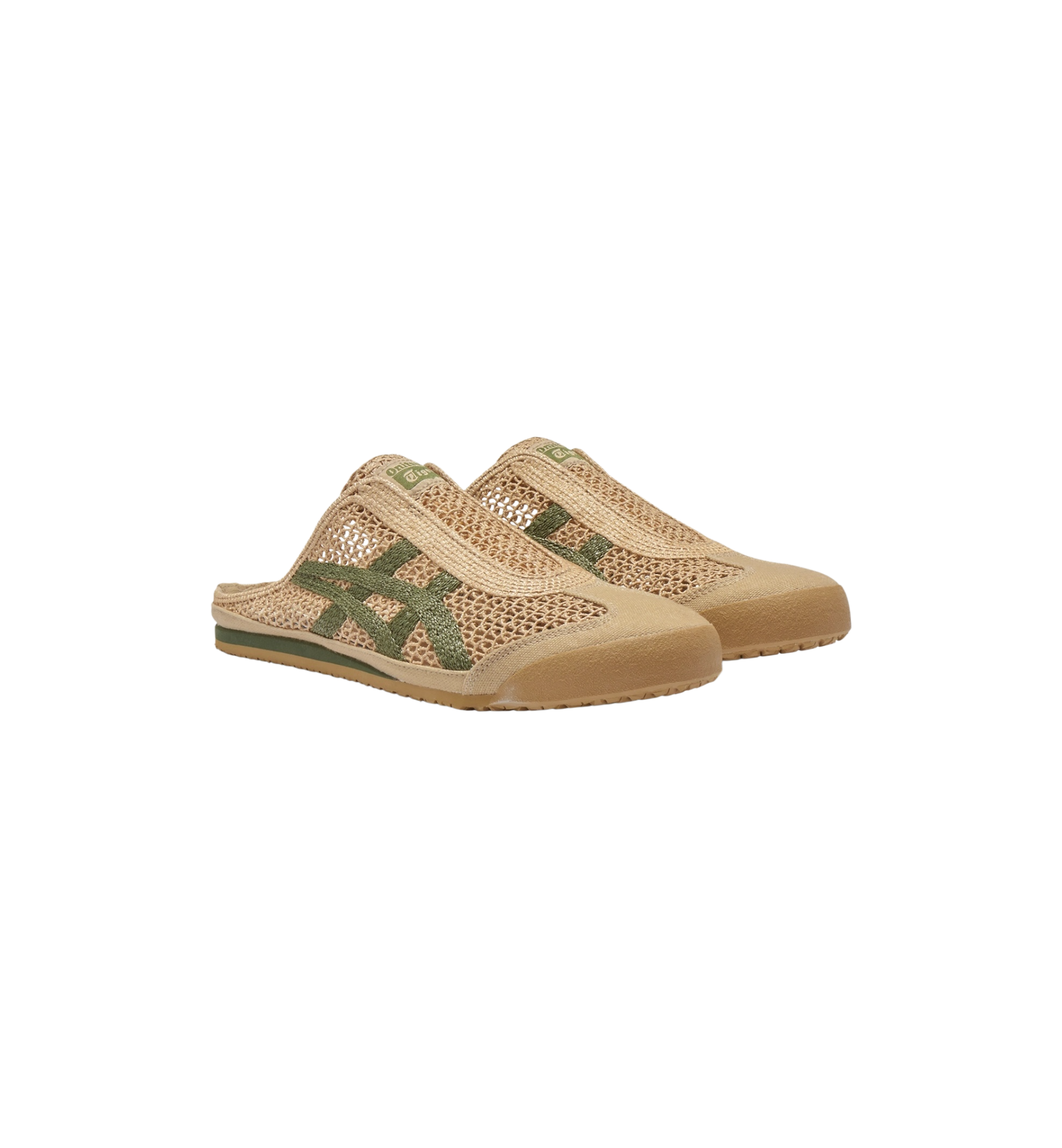 Onitsuka Tiger Mexico 66 Sabot Beige Green pair at Stashed UAE