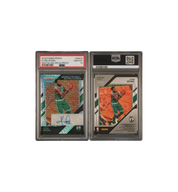2018 Panini Prizm Sensational Signatures - Mojo Prizm 10/25 GEM MT 10 Kyrie Irving close-up detail at Stashed UAE