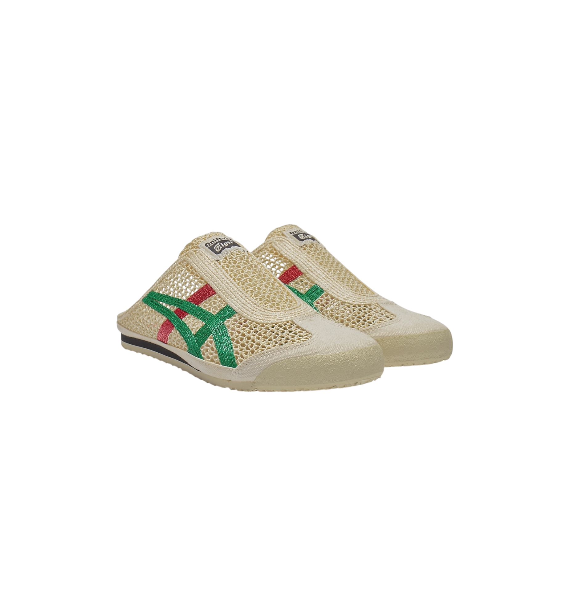Onitsuka Tiger Mexico 66 Sabot Cream Kale pair at Stashed UAE