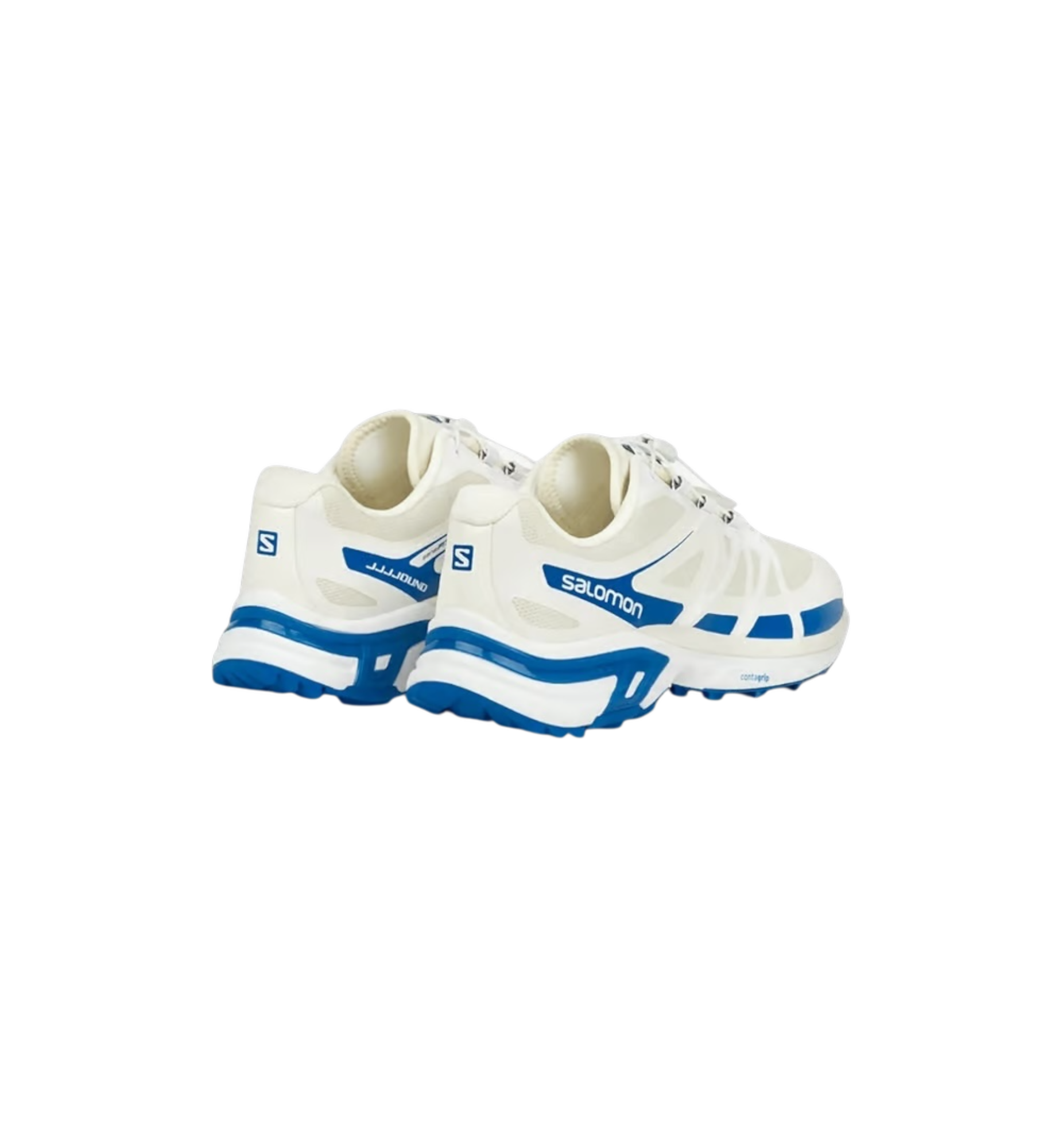 Salomon XT-Wings 2 JJJJound Lapis Blue heel view at Stashed UAE