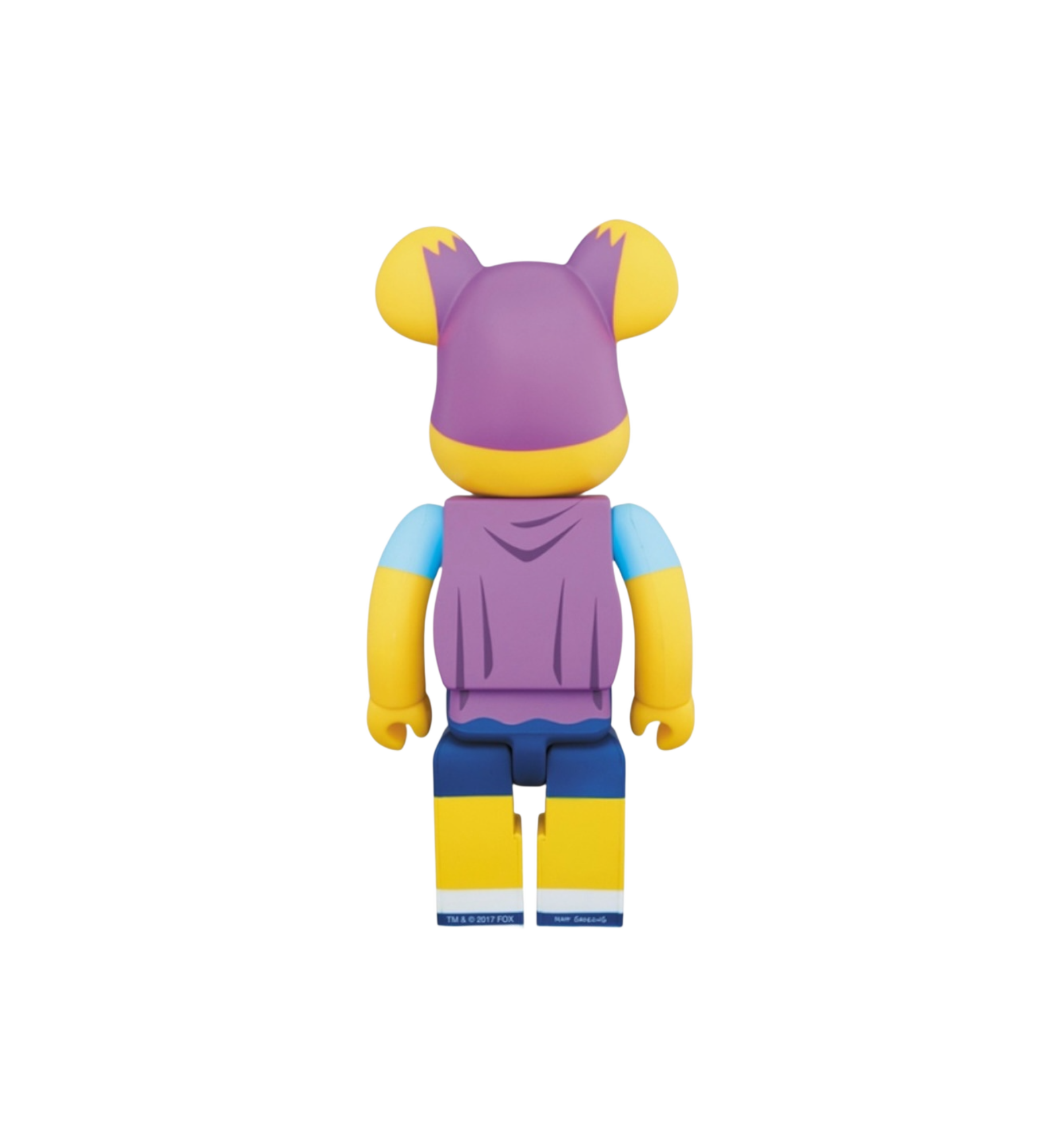 BE@RBRICK The Simpsons Bartman 400% Yellow back view at Stashed UAE