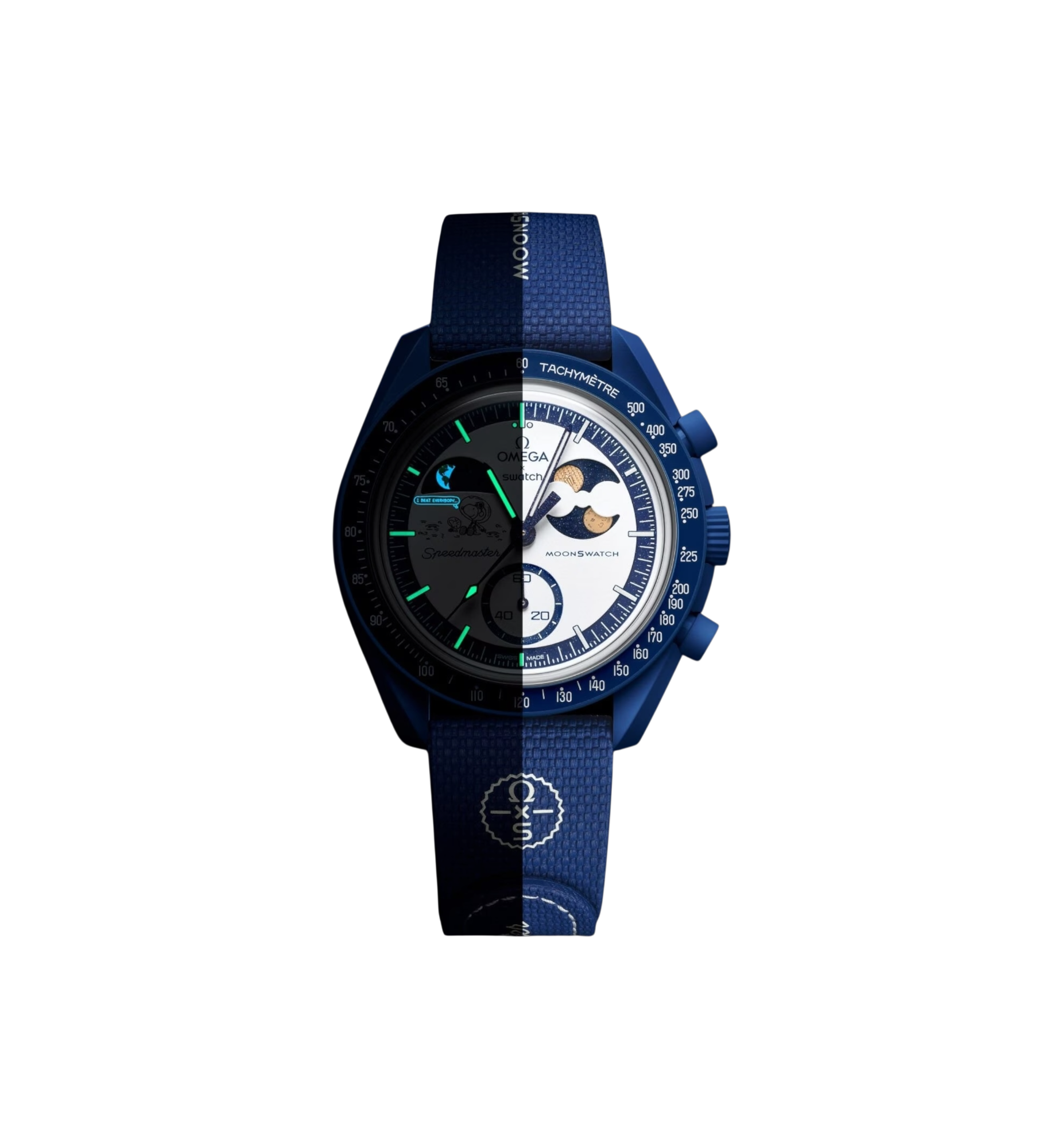 Swatch x Omega Bioceramic Moonswatch Mission To Earthphase Moonshine Snoopy Gold "Corn Moon"