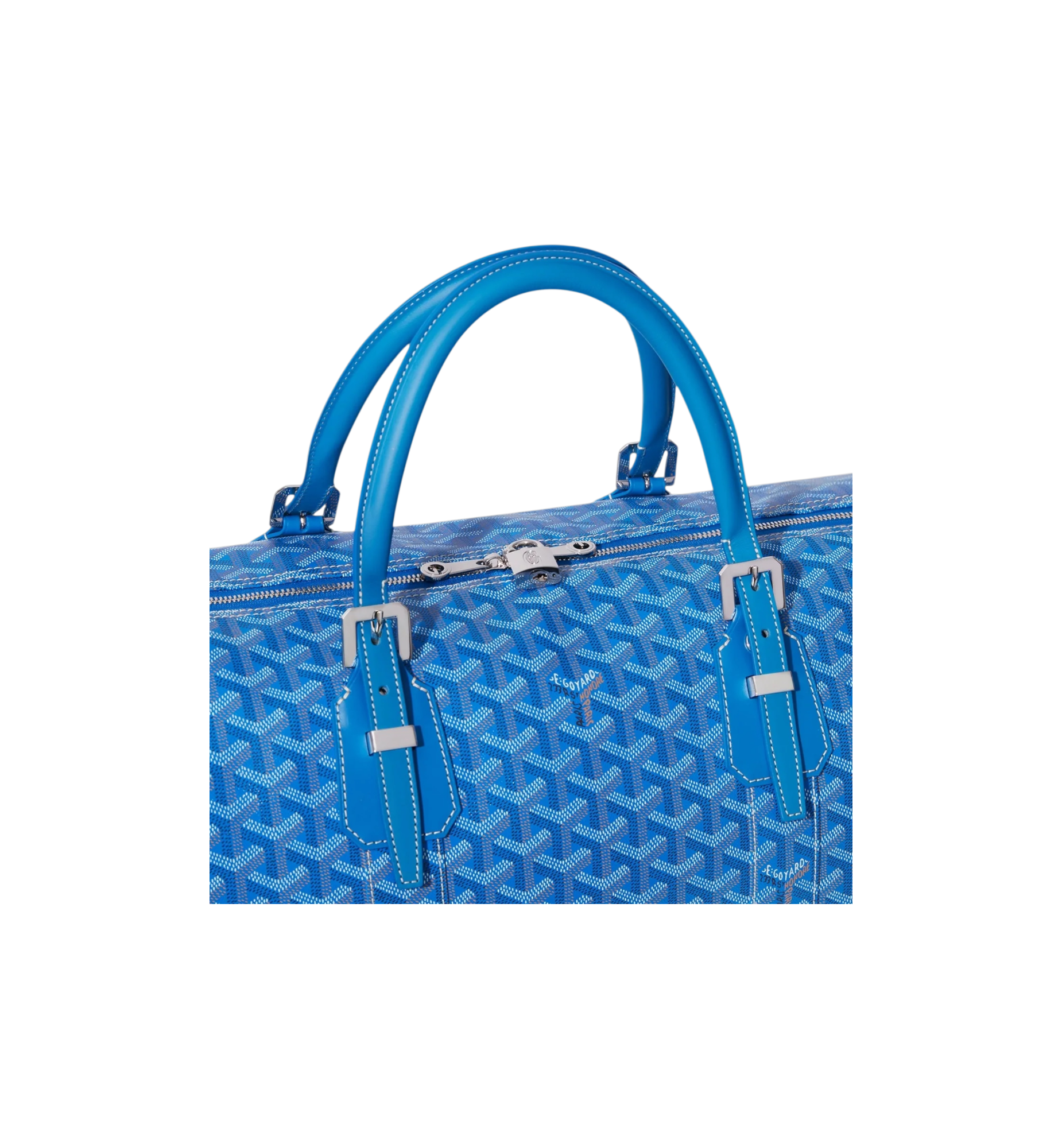 Goyard Boston 50 Bag "Sky Blue"