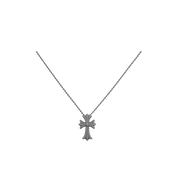Chrome Hearts Cross Silicone Necklace "Grey"