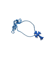 Chrome Hearts Cross Silicone Necklace "Blue"