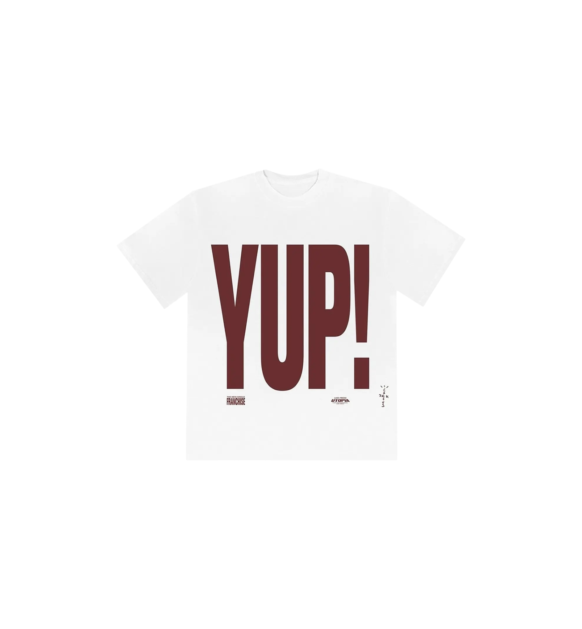 Travis Scott Franchise Promo YUP! T-Shirt "White"