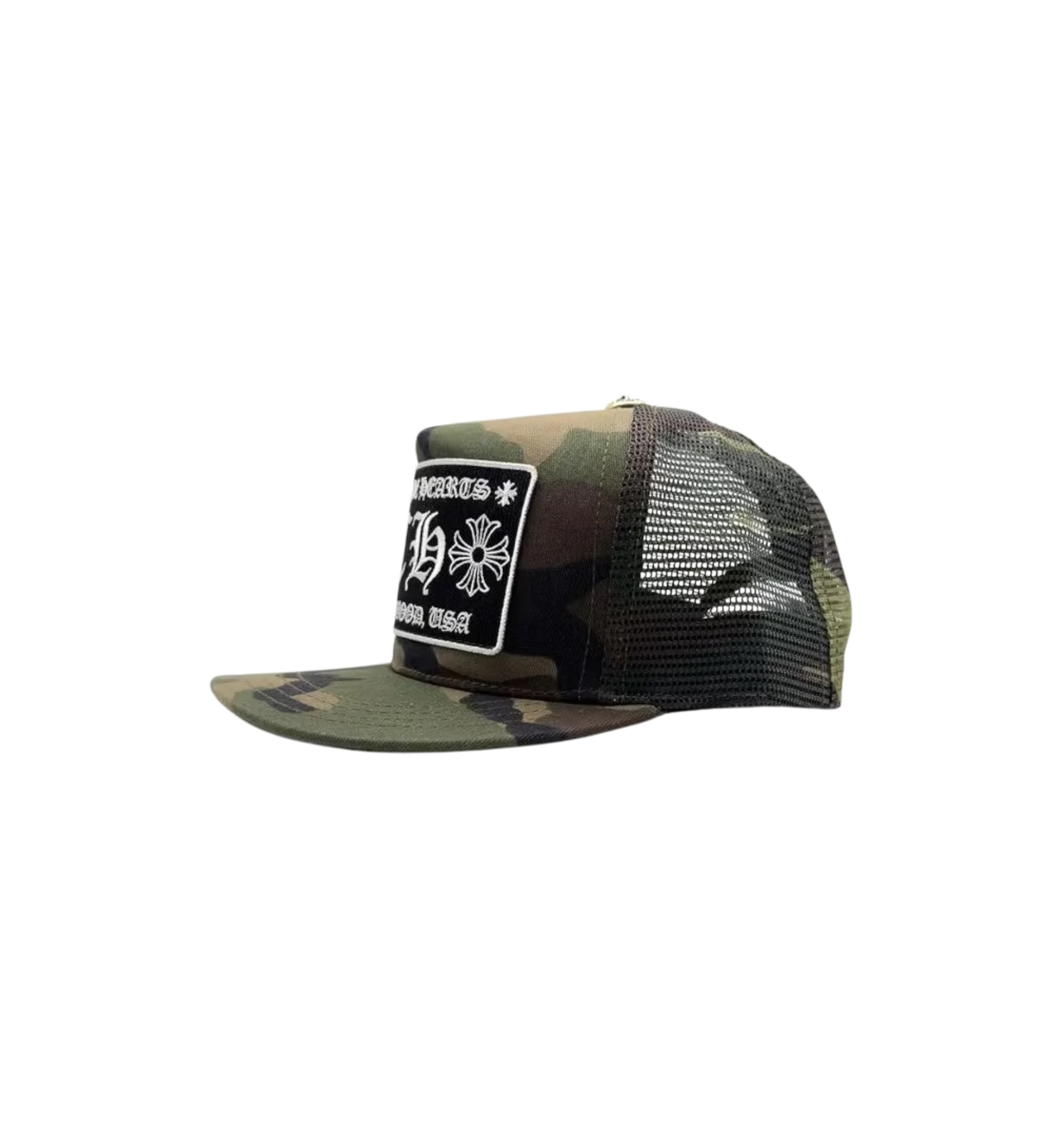 Chrome Hearts CH Hollywood Trucker Hat "Camo" (Kids)