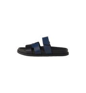 Hermes Chypre Sandal "Bleu Obscur/Noir"
