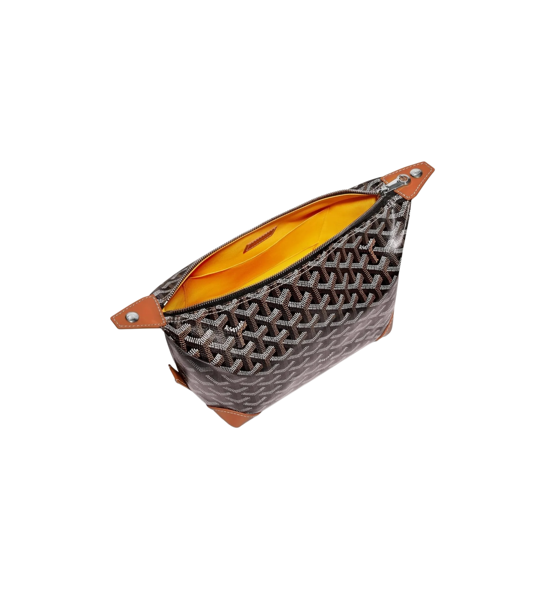 Goyard Bowling 25 Toiletry Bag "Black & Tan"