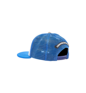 Chrome Hearts Multicolor Cross Trucker Hat "Blue/White"