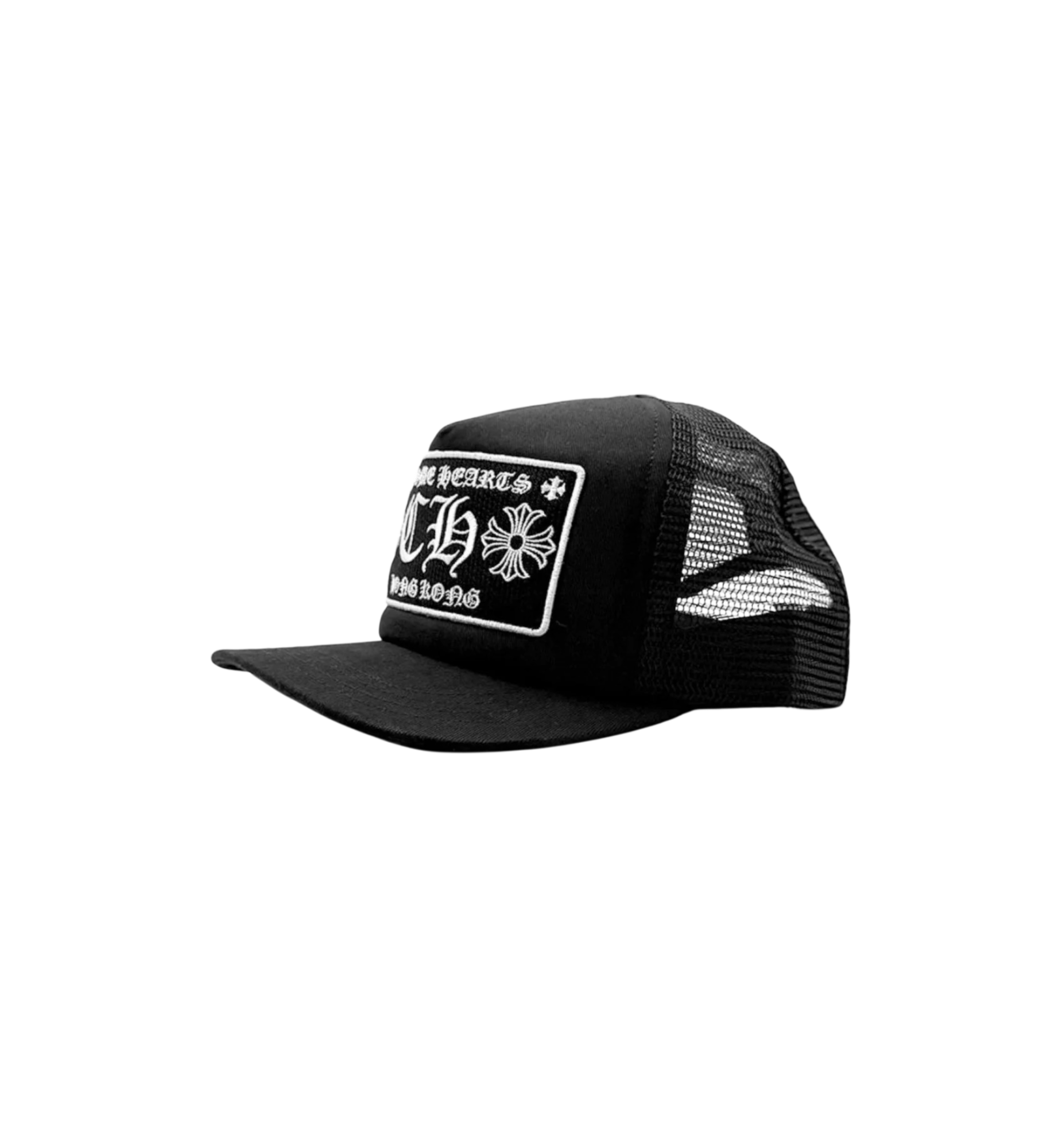 Chrome Hearts Hong Kong CH Logo Trucker Cap "Black"