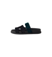 Hermes Chypre Sandal "Noir/Vert Mousse"