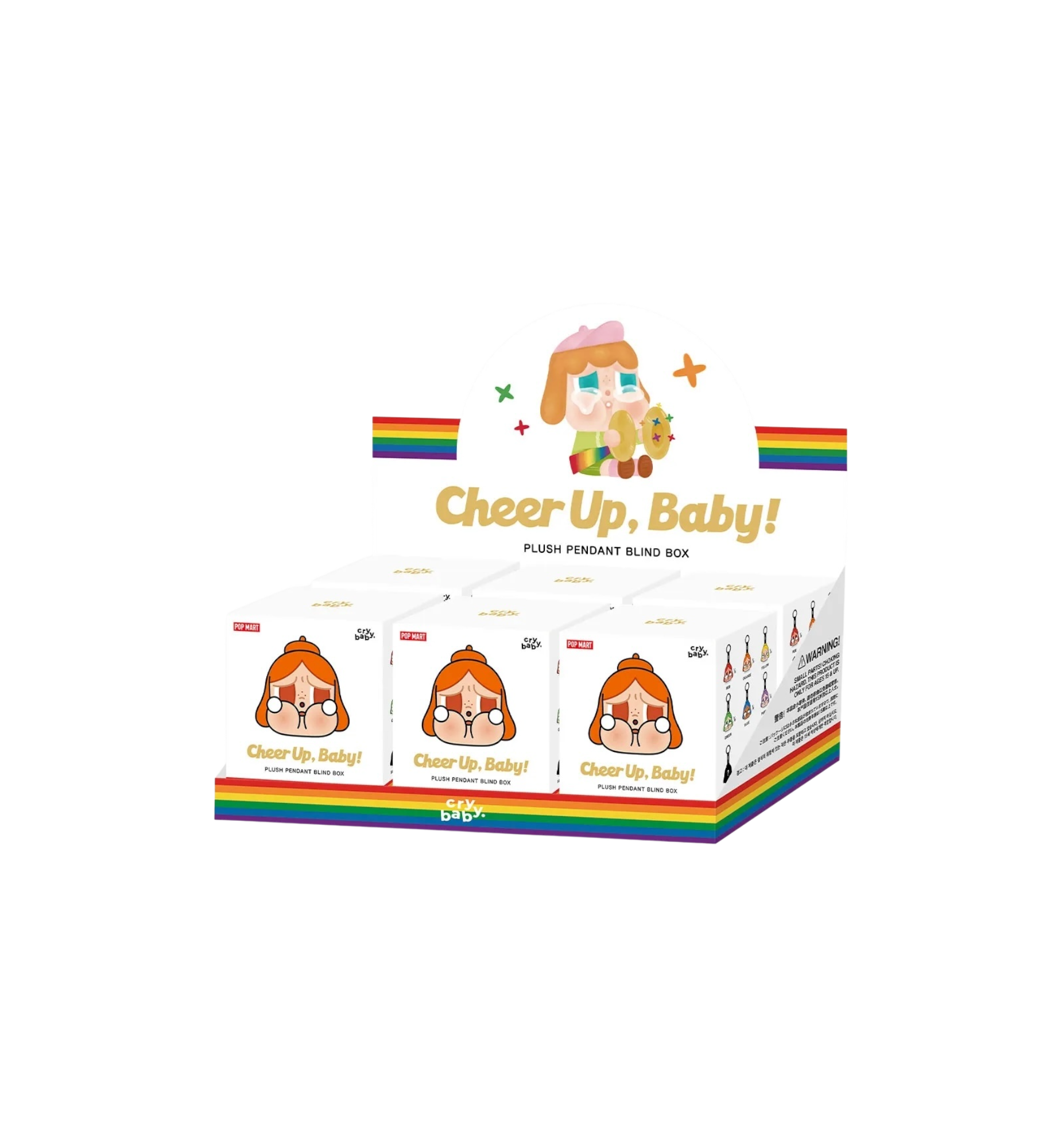 Pop Mart CRYBABY CHEER UP, BABY! Series Plush Pendant Case (6 Blind Box)