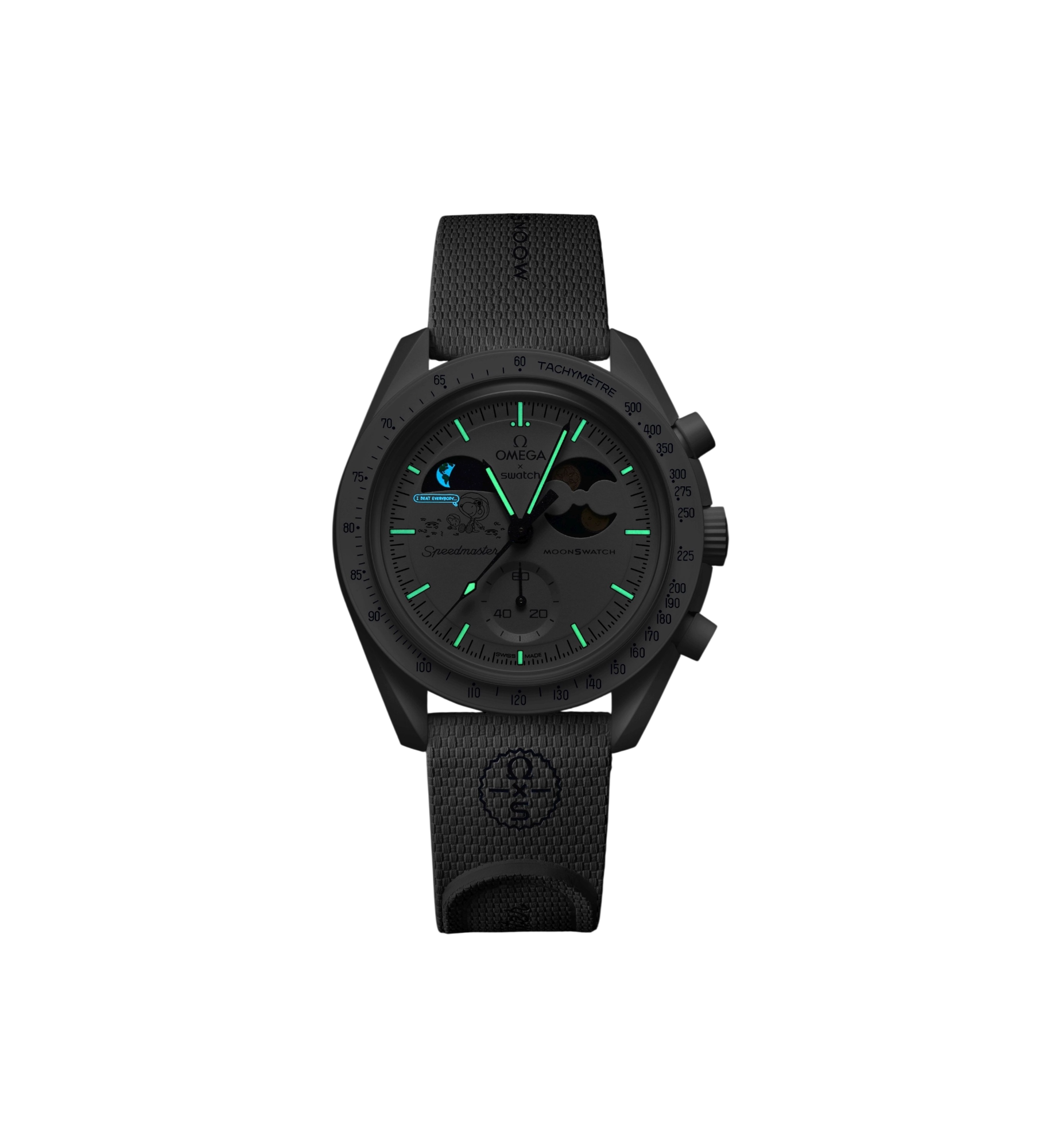 Swatch x Omega Bioceramic Moonswatch Mission To Earthphase Moonshine Gold "Cold Moon"