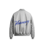 Street Visionaries House of Champions - Reversible Bomber Jacket "Silent Blue/Ivory Grey"