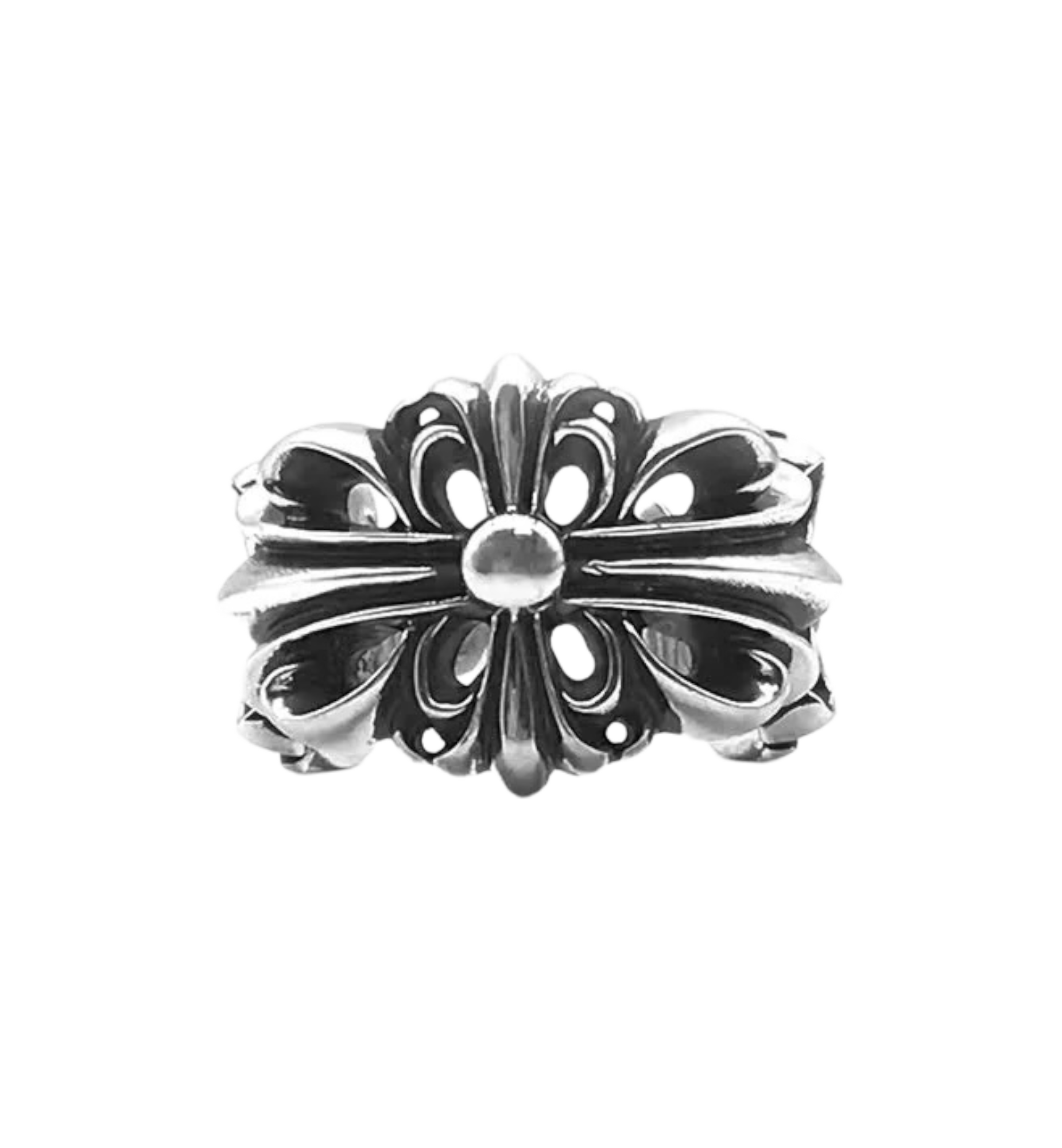Chrome Hearts Floral Cross Ring "Silver"