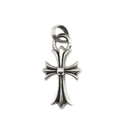 Chrome Hearts Cross Pendant Ball Chain Necklace "Silver"