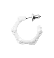 Chrome Hearts Resin SBT Cross Earring Hoop "White"