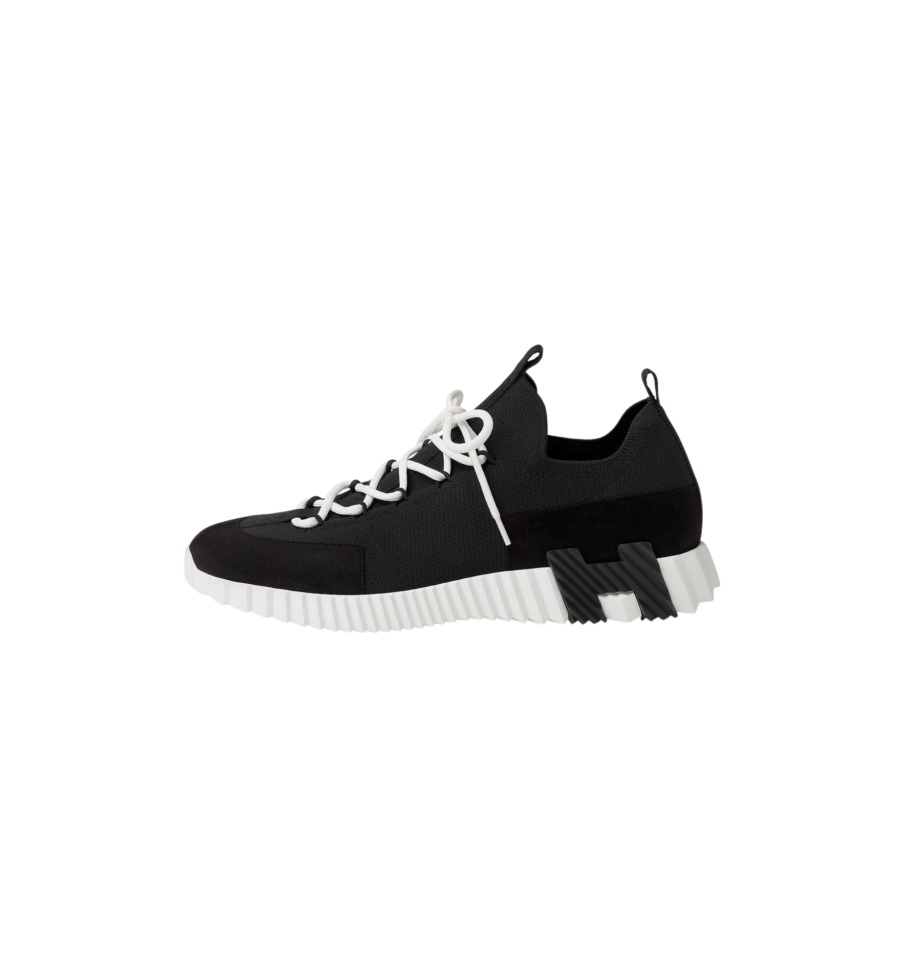 Hermes Lift Slip-On Sneaker "Noir/Blanc"