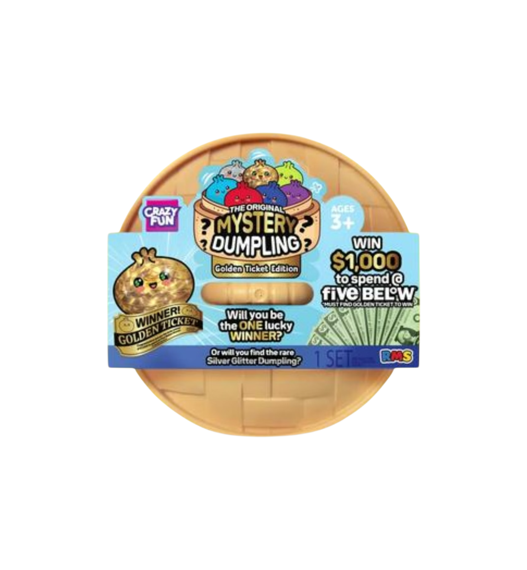 Squishy Bun The Original Mystery Dumpling (Golden Ticket Edition) (Five Below Exclusive) Blind Box