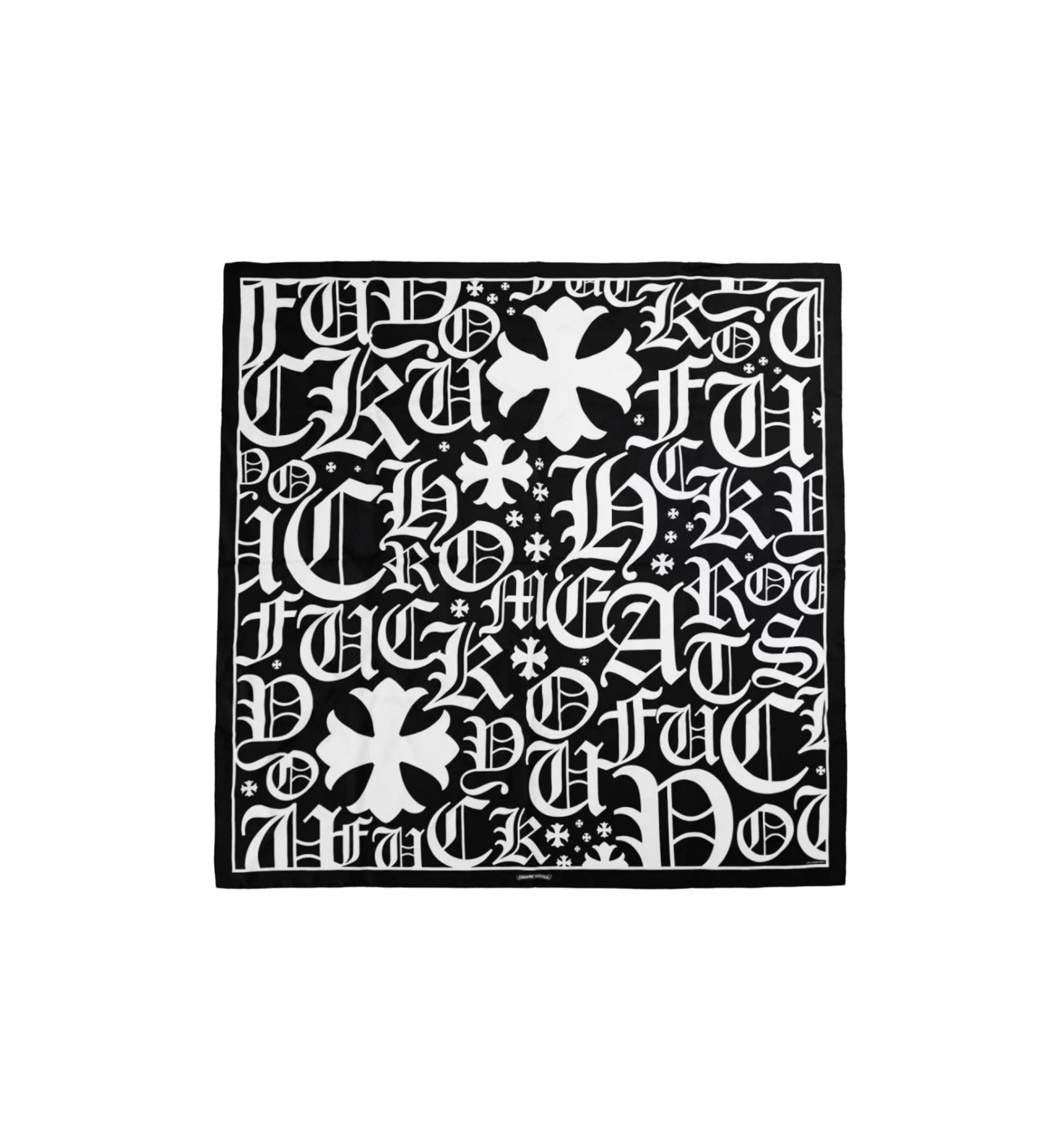 Chrome Hearts FY Scarf "Black/White"