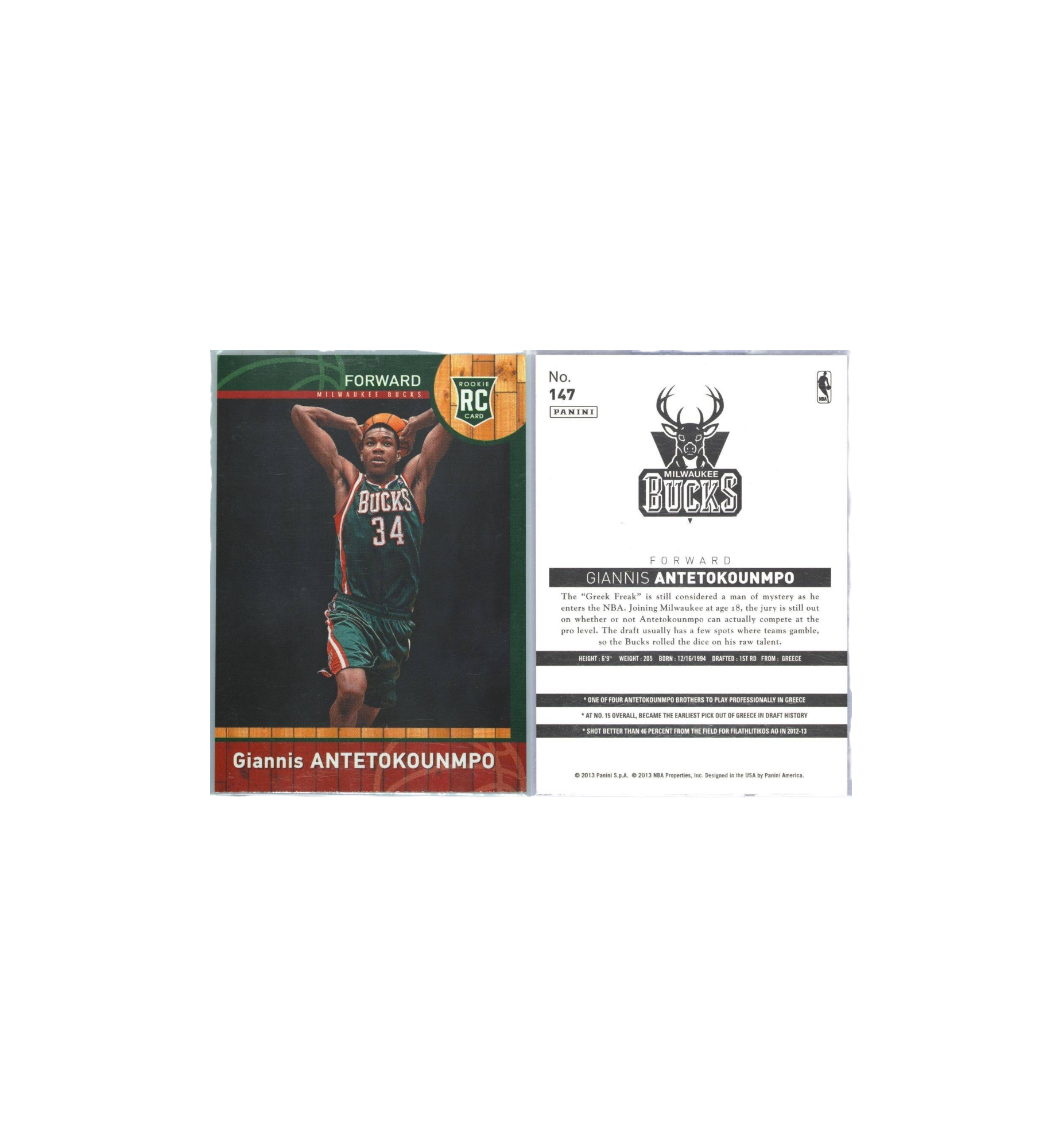 2013 Panini NBA China (RAW) "Giannis Antetokounmpo"