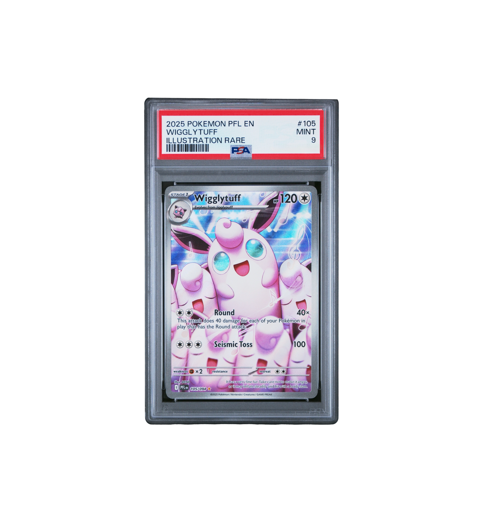 2025 Pokemon PFL EN-Phantasmal Flames Illustration Rare (MINT 9) "Wigglytuff"