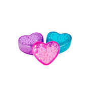 NeeDoh Teenie Sparkle Squeeze Hearts 3-Pack Sensory Toy "Pink/Blue/Purple"