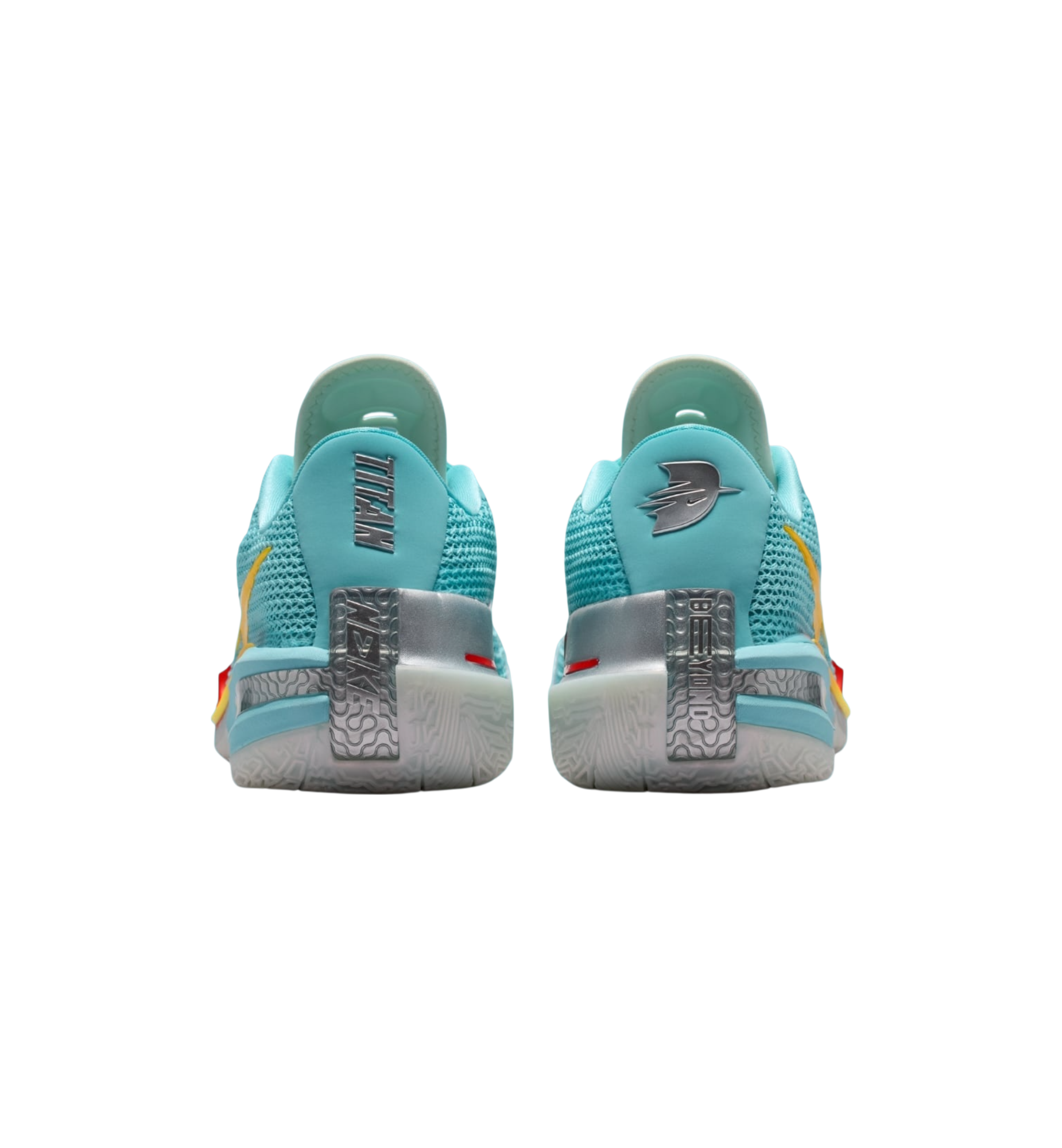 Nike Air Zoom GT Cut Titan x Dylan Harper Bleached Aqua heel view at Stashed UAE