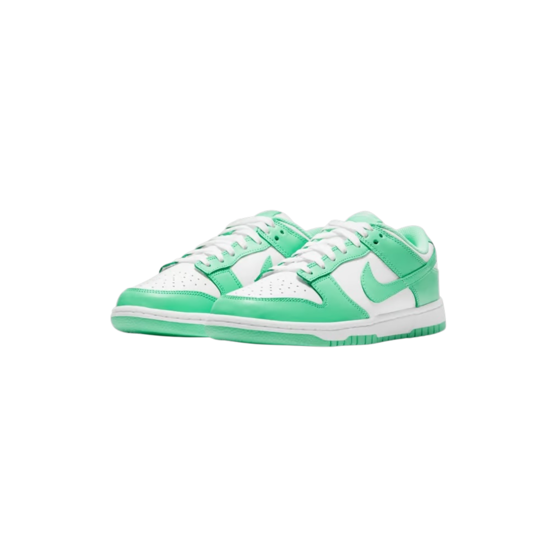 Nike Dunk Low Green Glow pair at Stashed UAE
